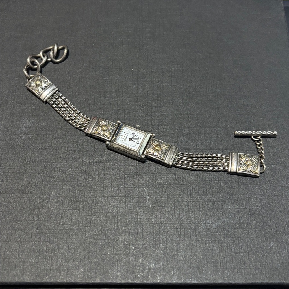 Brighton Monroe Two-toned Multi Chain Toggle Bracelet